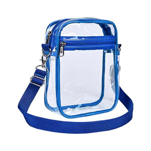 Image of DONGKER Clear Crossbody Bag,PVC Waterproof makeup Shouder Bag with Adjustable Strap for Concert Daily Work Travel Sport