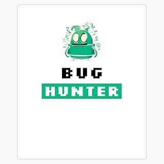 Bug Hunter for Programmers 5" Removable Magnetic Bumper Sticker | Heavy-Duty Vehicle Magnet