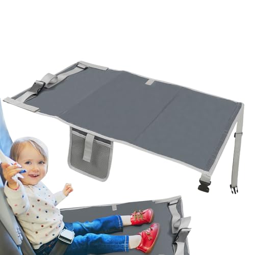 Qkbuza Cama de avión para niños, hamaca plegable para bebé, extensor de asiento de vuelo ligero y cómodo para vuelos de larga distancia, vacaciones familiares