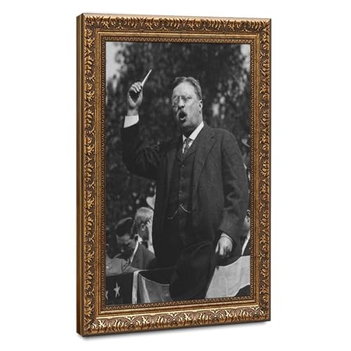 Impression sur toile Theodore Roosevelt de qualite musee avec cadre suspendre
