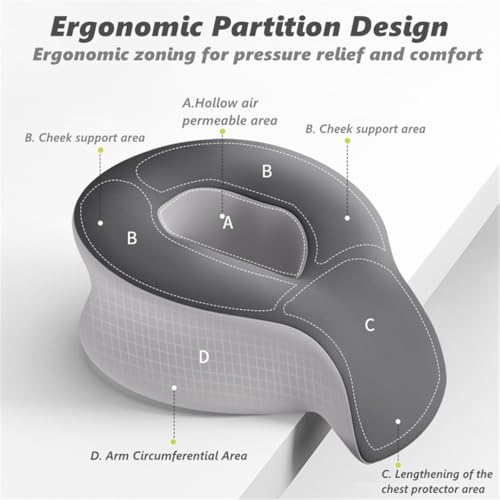 Almohada de espuma viscoelástica ergonómica portátil miniatura 4