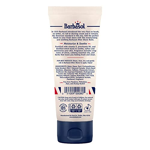Barbasol After Shave Balm For Men, Soothes And Moisturizes Skin With Vitamin B And Distilled Witch Hazel, 3 Oz (Pack Of 1) #TOP1