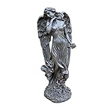 ▴Wenn Sie einen schönen Garten bauen möchten, kann diese schöne Engelsstatue es kaum erwarten, sich dem Märchenspaß anzuschließen und sie in Ihren Garten einzuladen.