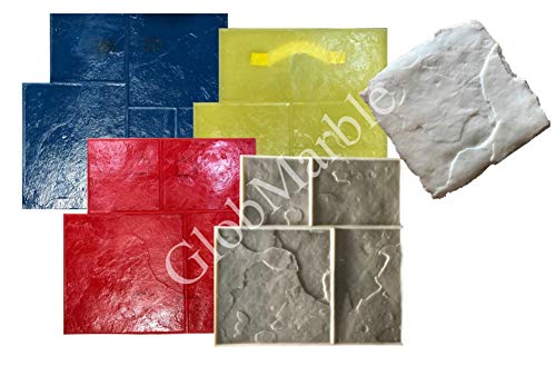 5 Piece Ashlar Slate Stone Stamp Set GlobMarble SM 3003