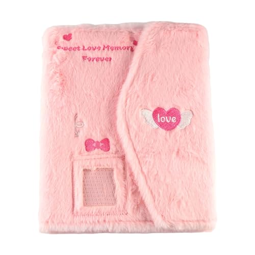 Classeur photo Kpop A5 Leadigol à 6 anneaux avec couverture en peluche douce