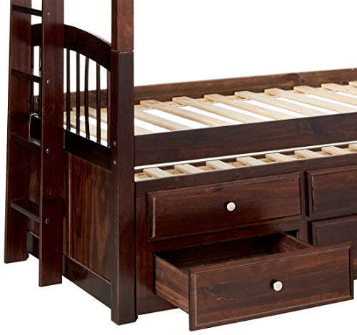 image for ACME Furniture Micah Bunk Bed with Trundle and 3 Drawers, Espresso, Tw