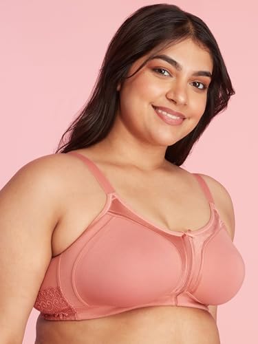 Image of NYKD NYB101 Cotton Non Padded Non Wired Full Coverage Everyday Bra M-Frame Bounce Control (Plus