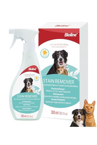 Dear Pet Stain Remover Spray for Dogs & Cats – Carpet & Upholstery Cleaner, Odor Eliminator, Non-Toxic Enzyme Formula, Safe for Pets & Kids, 300ml – Pet Urine & Poop Cleaner for Home Use