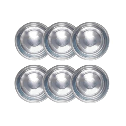 Image of Heavy Gauge Steel Laser Halva Plates, Old Style Quarter Plate /Breakfast Plates /Poha Plate, 14 cm Quarter Plate (6)
