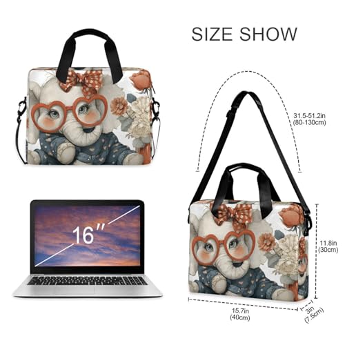 Bolso Maletín para Laptop con Estampado de Elefante Anime miniatura 5