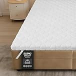 SLIPIO Coprimaterasso 160x190 cm Topper | 5 cm | Ergo+ Schiuma Ortopedica | Sfoderabile e Lavabile | Antiacaro Anallergico