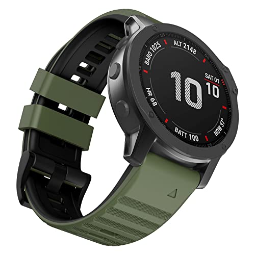 ISABAKE Correa para Garmin Fenix 6 / EPIX 2, Quick Fit 22mm Pulseras de Repuesto para Fenix 7/Fenix 5 Plus, Approach S60, D2 Delta, Forerunner 945