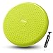 Trideer Inflated Stability Wobble Cushion with Pump, Extra Thick Core Balance Disc, Kids Wiggle Seat, Sensory Cushion for Elementary School Chair (Office & Home & Classroom) (34cm New Yellow Green)