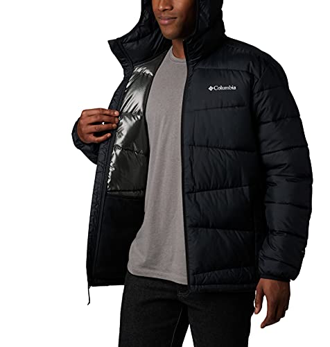 Columbia Men's Fivemile Butte Hooded Jacket, Black, Large #TOP2