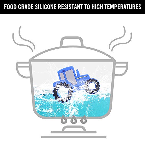 Baby Tractor Car Silicone Teether,Sensory Chew Toys,Bpa Free Soft And Effective Infant Teething Pain Relief Toys,Freezer Safe,Food Grade Silicone,Best Shower Gift For Boys And Girls (Blue) #TOP3