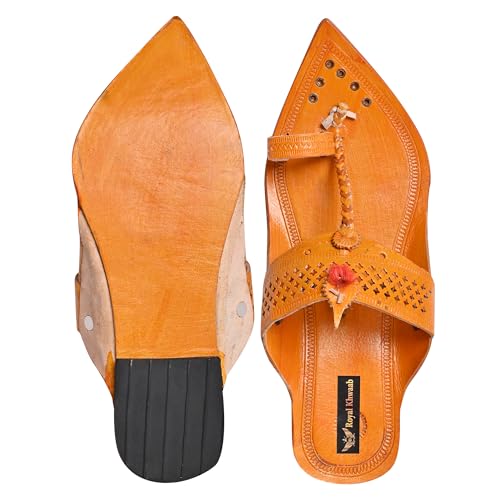 Image of Kolhapuri Chappal for Men| Kolhapuri Slippers for Men| kolapuri chapal Men| Leather Slippers for Men| Leather Chappal for Men-AB-Parent A13