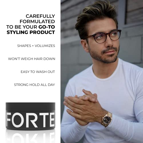 Molding Paste By Forte Series | Low Shine Hair Paste For Men | Lightweight Hair Texturizer, Adds Volume And Definition | Medium Flexible Hold Mens Hair Paste, Sulfate Free And Paraben Free, (75 Ml) #TOP4