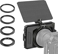 SMALLRIG Mini Matte Box Lite mit Top Flag für DSLRs und spiegellose Kameras, kompatibel mit 67mm/72mm/77mm/82mm/95mm Objektiven, kommt mit Filtereinsatz - 3575