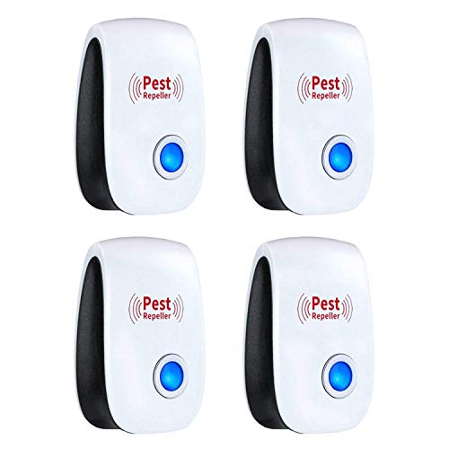 Ultrasonic Pest Repeller 4 Pack, 2020 Ultrasonic Pest Repellent Plug in Pest Control