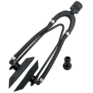 ISURE MARINE Universal Rectangular Dual Water Feed Outboard Motor Water Flusher Boat Ear Muff Engine Flusher for Marine Boat