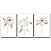 3 Stuk Boho Bloemen Canvas Muur Art voor Woonkamer Minimalistische Bloem Foto’s Slaapkamer Kantoor Muur Decor voor…