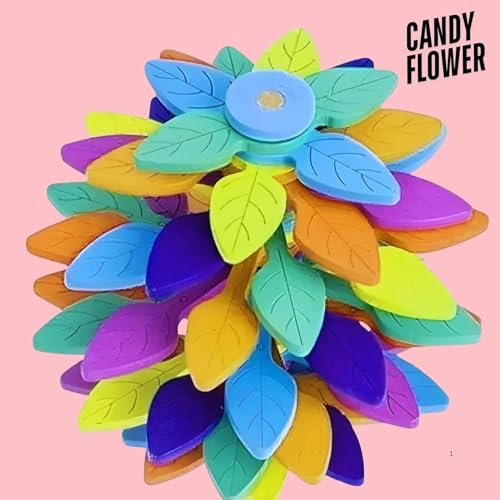 Image of Candy Flower Toy Set | 1Pc Spinner Stress or Anxiety Reliefer Gadget for Kids Boys and Girls Lolipop Hand Fidge Toys Playset | Spiral Candy Flume Rotating & Twisting Item Birthday for Children