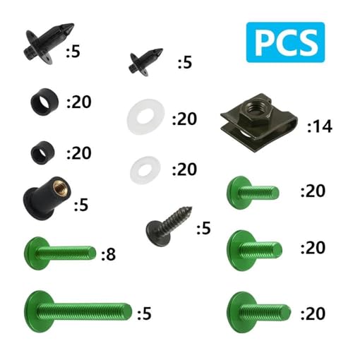 Kit completo de tornillos para parabrisas de moto para restaurar paneles sueltos 3