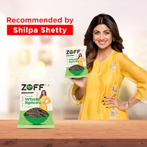 Image of Zoff Pipli Long Pepper Whole - Ayurvedic Long Pepper for Wellness & Gourmet Cooking - Handpicked, 100% Pure & Flavorful - 50G