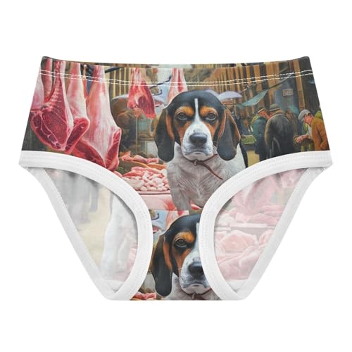 Pattern Toddler Underwear Floral 2t Cotton Panties for Girl Funny Dog Undies Kids Briefs