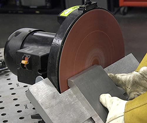 Eastwood Disc Sander | Powerful 1.25HP 12" Disc Sander Tool | Heavy Duty Cast Iron Base and Vacuum Port with a 45 Degree Adjustable Work Surface and Adjustable Miter Gauge - Image 6