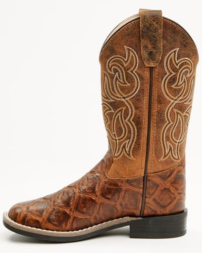Cody James Boys' Duke Embossed Western Boot Broad Square Toe - Bcbsp25p163