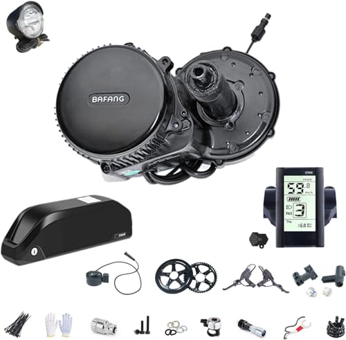 BAFANG 36V 250/350 / 500W Bicicleta Eléctrica Motor Central BBS01B Kit de Conversión Motor Central con Batería de 36V 13/15.6/17.4/19.2 / 24Ah (Opcional) 36V350W-44T-C965-36V-13Ah…