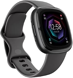 Fitbit Sense 2 Health and Fitness Smartwatch with built-in GPS, advanced health features, up to 6 days battery life - compatible with Android and iOS.