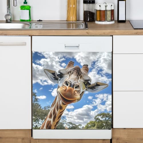 Vinilo decorativo adhesivo infantil con diseño de jirafa miniatura 6
