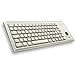 Produktbild CHERRY G84-4400, Kompakte Tastatur mit Trackball, EU-Layout (QWERTY), Kabelgebunden (PS/2-Anschluss), 2 Maustasten, Mechanische CHERRY ML Switches, Grau