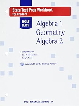 Paperback Holt Algebra 1: State Test Prep Workbook Algebra 1 Book