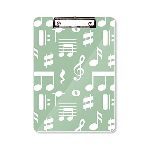 Porte-bloc avec notes de musique pour ne plus perdre vos feuilles de partitions A4