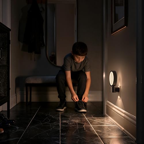 Image of Briignite Night Lights Plug into Wall 3D Infinity Mirror Tunnel Light | Game Room Decor, Dusk to Dawn Sensor, RGB Ambient Night Light for Kids Bedroom Living Room Gaming Room, Gift