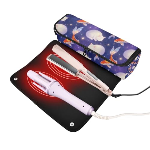 Bolsa para herramientas de cabello resistente al calor y tapete miniatura 2