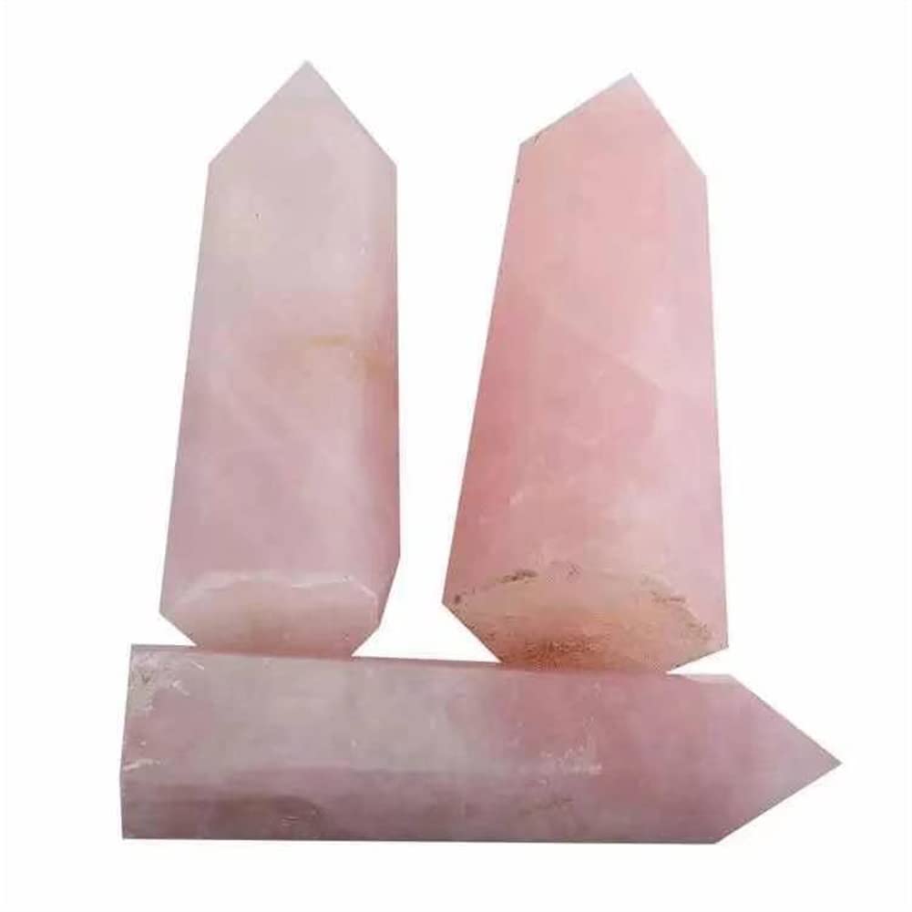 1 Stück 800 g-3000 g natürlicher Rosenquarz-Kristall, Punkte, Fengshui-Turm, Zauberstab for Hochzeits-Souvenirs, schöner Kristall ERTEYIN (Color : 1pc 1250g-1300g)