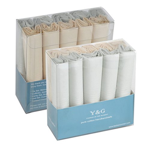 Y&G YED0209 Grigio Solido Miglior Fazzoletto