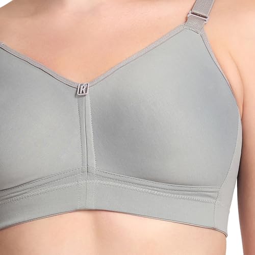 Image of TRYLO Riza T-FIT Women's Non-Padded,Non-Wired,Full Coverage,Seamless 100% Cotton Feel Fabric Bra Available in Multicolor