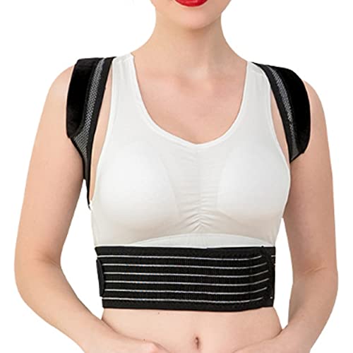 Correcteur de posture haut du dos épaule et soutien clavicule noir