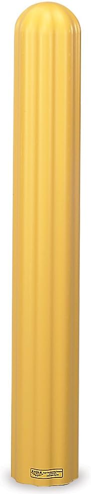 Eagle Poly Bollard Sleeve - Ribbed - Fits 8" Dia. Bollard - Yellow - Yellow