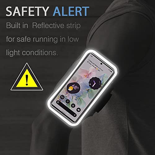 Pixel 7, 7 Pro, 6, 6 Pro, 5A Armband, Jemache Gym Running Workouts Arm Band For Google Pixel 7, 7 Pro, 6, 6 Pro, 5A 5G, 4 Xl (Black) #TOP6