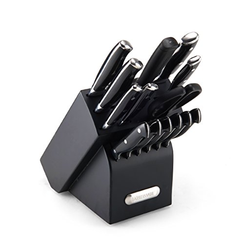 Farberware 15Piece Triple Riveted Knife Block Set, High Carbon