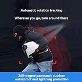 Buhdjfnke Outdoor Solar-Powered 4G 4MP Dual Lens Dual Screen PTZ Security Cam Camera Motion Detection Auto Tracking Camera for North America - Image 3