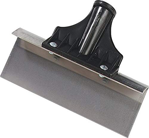 Image of SPARTA Flo-Pac Floor Scraper with Handle Socket for Cleaning, 8 Inches, Black, (Pack of 12)