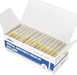 JMU 100PCS Dental Plastic Hub Needles, 27G Long, EO Gas Sterilized, Disposable Dental Needle 35mm Length for...