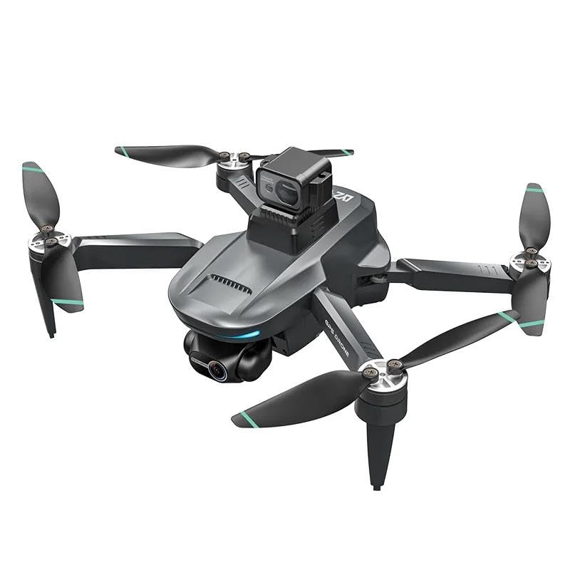 LKHLTBF Dual Battery,Drone l200 Pro MAX GPS con cardán de 2 Ejes, cámara Profesional antivibración 4k HD, dron FPV, cuadricóptero con Capacidad de Evitar obstáculos de 360°